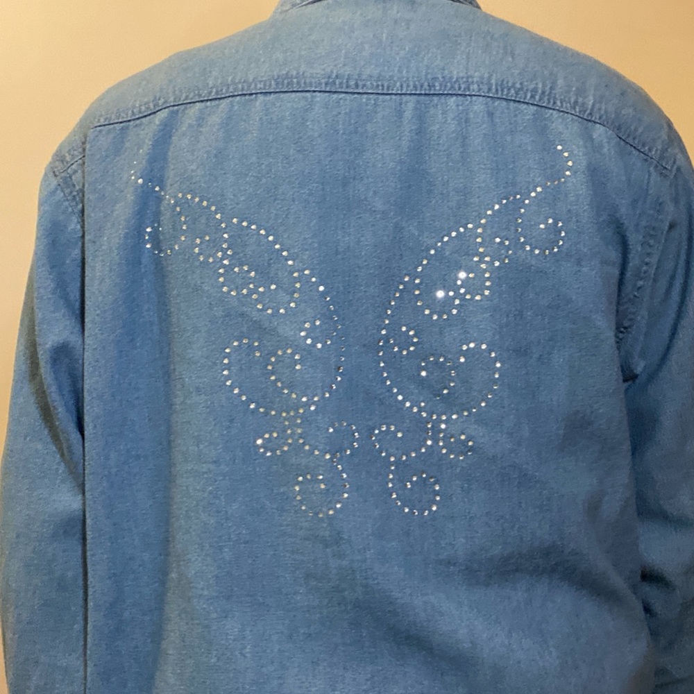 Vintage Rhinestone Cowboy Shacket - Picture 2 of 6